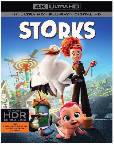 Cigueñas Storks Pelicula 4k Ultra Hd + Blu-ray + Digital Hd