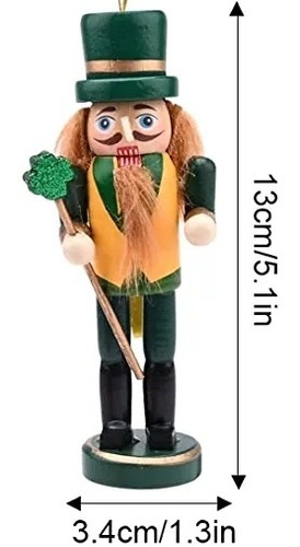 Imagen 2 de 2 de Adorno Navidad Cascanueces Nutcracker X Unidad