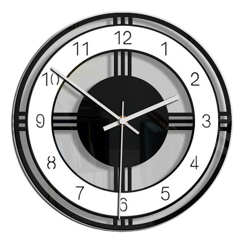 N Reloj De Pared Relojes Silenciosos Modernos Redondos B