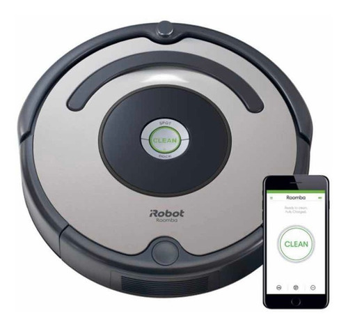 Aspiradora Robot Irobot Roomba 677 Wi-fi Color Gris