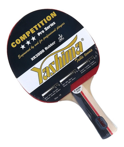 Paleta Ping Pong Yashima® 20205 Xr3000 Rubber - Competición