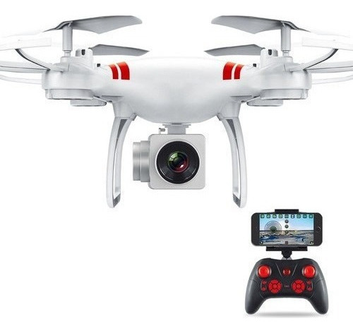 Drone 101 White Profissional Câmera 4k + 2 Baterias