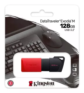 Pendrive Kingston Datatraveler Exodia M Dtxm/128 128gb 3.2