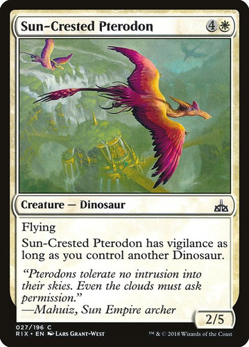 Carta Magic Sun-crested Pterodon X 4 Unidades Playset Mtg