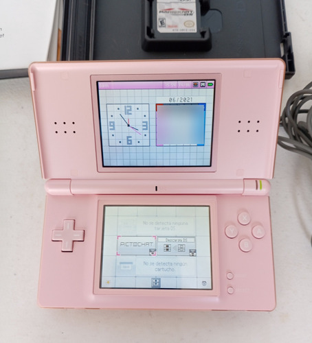 Nintendo Ds Lite Color Rosa Con Mario Kart Original Rosa (Usado)
