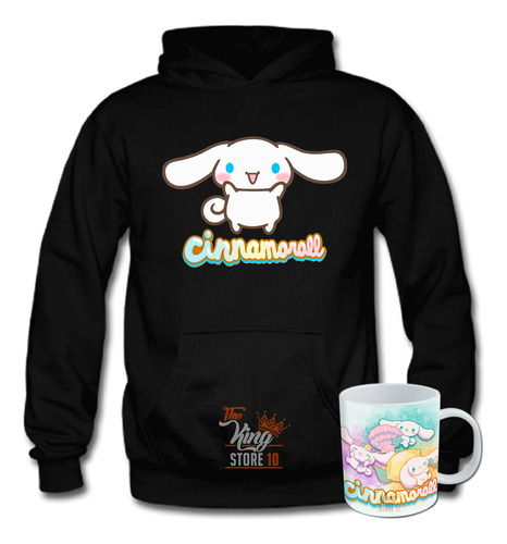 Poleron + Taza, Cinnamoroll, Perrito, Hello Kitty, Personaje Infantil, Xxxl