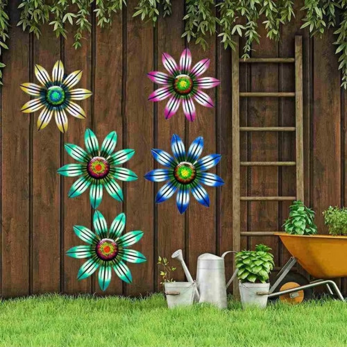 Decoración De Pared Con Flores De Metal Para Colgar En La Pa