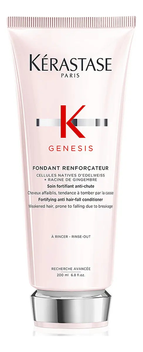 Condicionador Antiqueda Fortificante com Células de Edelweiss e Raiz de Gengibre para Cabelos Normais a Finos Kérastase Genesis Fondant Renforçateur 200ml