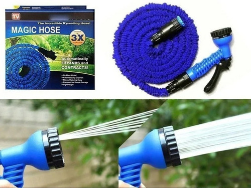 Manguera Agua Expandible Magic Hose Con Pistola 15 Mt Lavado