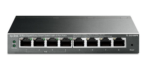 Switch 8 Puertos Gigabit Tp-link Con Puertos Poe Tl-sg108pe