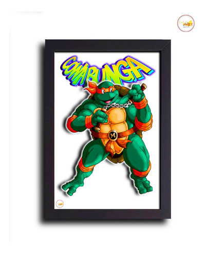 Imagen 3 de 8 de Cuadros Decorativos Tortugas Ninja- Dibujart