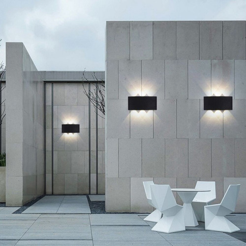 Aplique Led Para Pared Kivs Sorrent 3 Diseño Para Exterior Lampara Led 6 Luces