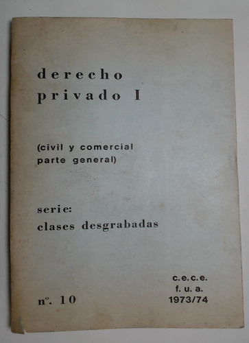 Derecho Privado I - Aa.vv