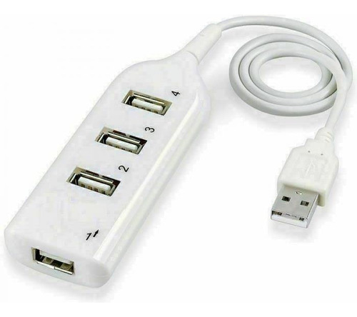 Concentrador Divisor Usb 2.0 Alta Velocidad 4 Puerto Para Pc