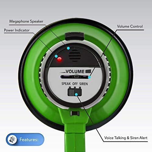 Megafone PortĂĄtil Bullhorn Compact Alimentado Por Bateria