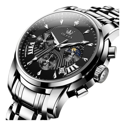 Reloj Olevs Chronograph Calender Luminous Quartz