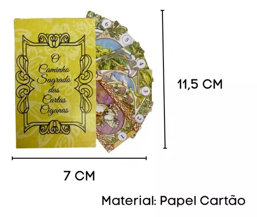 Baralho Jogo De Cartas Cigana Da Sorte 36 cartas