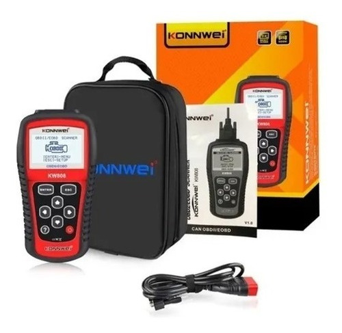 Escaner Automotriz Konnwei Kw808 Obd2 Eobd Multimarcas Scann