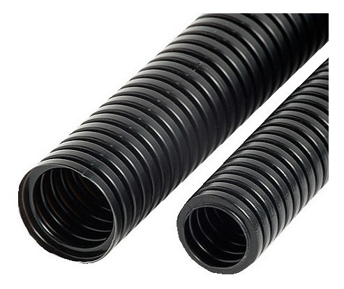 Tubo Plastico Corrugado 1  X 25 Mts Negro