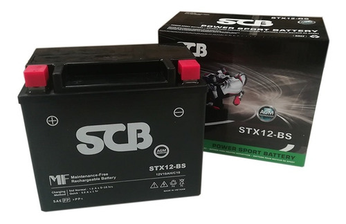 Bateria Gel Motocicleta Y Cuatrimoto Scb (ytx12 Bs)