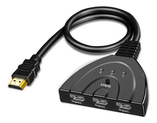 Switch Selector Hdmi 1080p 3 Entradas 1 Salida 