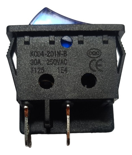 Switch - Interruptor Kcd4 30a 4 Pines Luz Piloto Azul