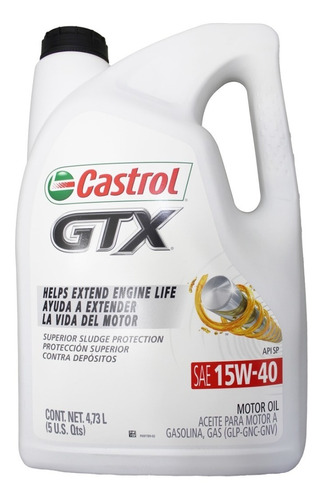 Aceite Multigrado 15w40 Castrol 4.73l 