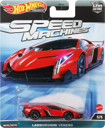 Hot Wheels Premium Lamborghini Veneno Exclusivo + Obsequio