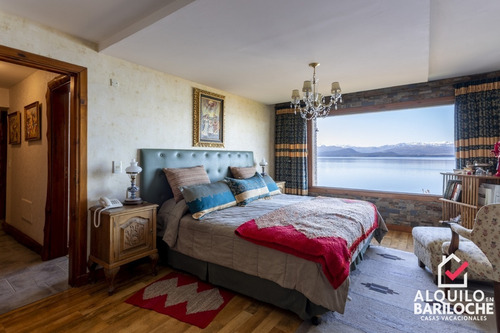 Imagen 6 de 18 de Alquiler Casa En Bariloche Con Costa De Lago Nahuel Huapi. 10 Pax. Km5. 360.
