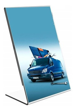 Imagem 3 de 3 de Display Acrilico L Papel Folha A5 15x21cm - Kit Com 10 Peças
