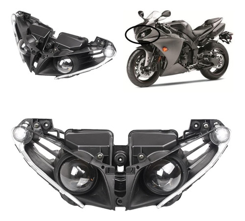 Carenado Motocicleta Delantero Faro Montaje Para Yamaha 2 12