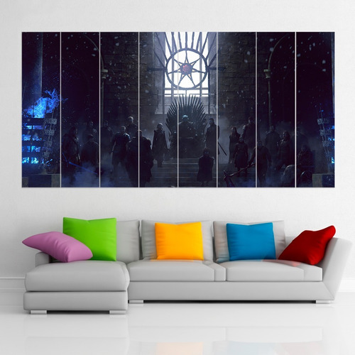 Cuadro Poliptico Game Of Thrones Trono Xxl Art 192x100cm