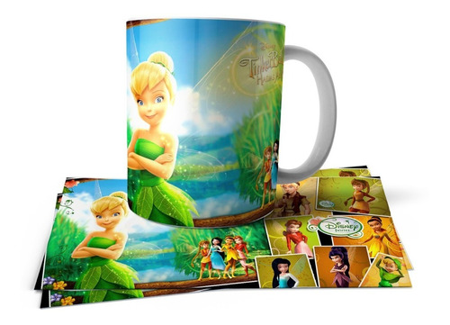 Tinker Bell Hadas Al Rescate Taza Polimero Tu Propio Estilo