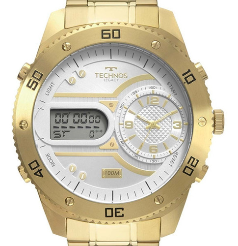 Relógio Technos Masculino Legacy 2039cb/4x Dourado C/ Nf-e