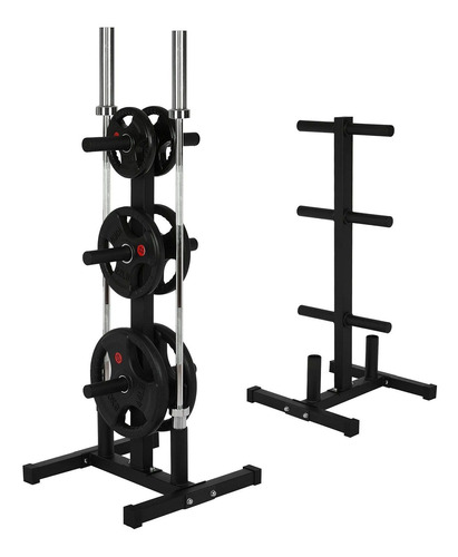 Comcune Barbell Weight Rack Tree Plate Bumper Soporte 6