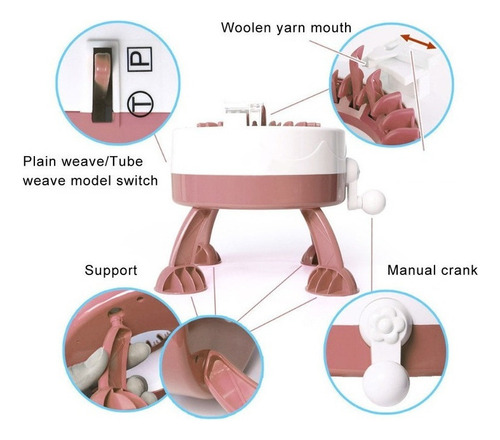 Tejer A Mano Máquina De Tejer Bricolaje Kit De Tejer Inte
