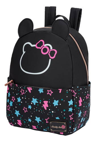 Mochila Escolar Pretty Bear Negro Bp08