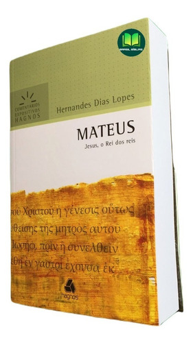 Livro Mateus - Comentários Expositivos Hernandes Dias Lopes