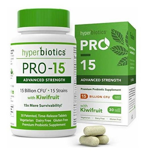 Probióticos Naturales Hyperbiotics Pro-15 Con Polvo De