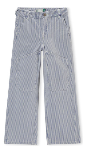 Jeans Wide Leg C&a De Niña