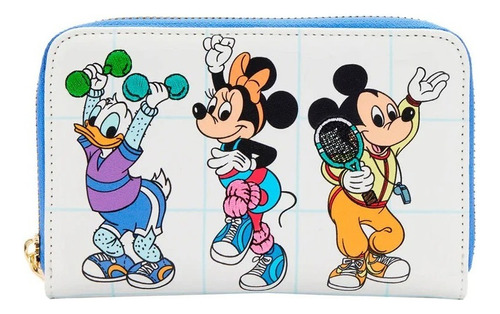 Cartera Loungefly Disney Mousercise Color Blanco