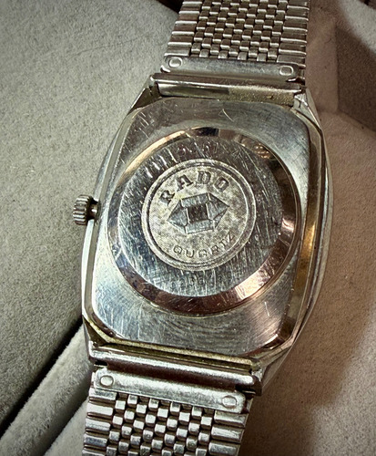 Reloj Rado Gold Vintage 711 5081-4 Quartz Original Plateado Plateado Crema (Usado)