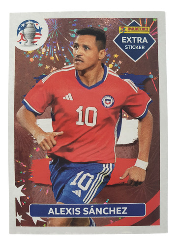 Lamina Extra Sticker Alexis Sanchez Copa America Usa 2024