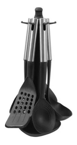 Set 6 Utensilios Con Base Silver Industrial Ilko