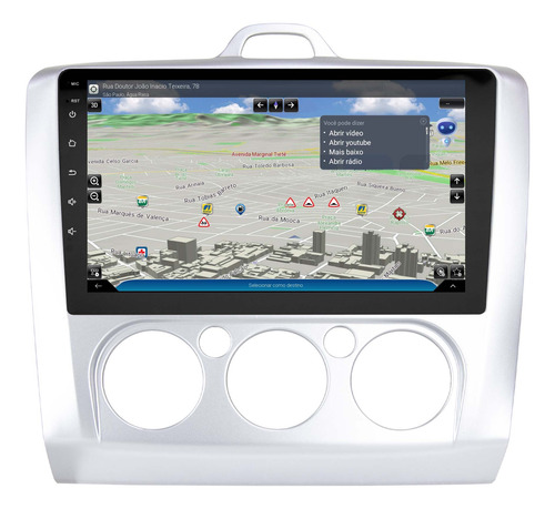 Multimidia Focus 08/13 9p Android 14.0 2gb Voz Carplay Qled
