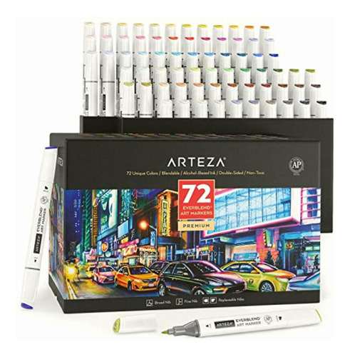 Arteza Artz-8759-1 Artists-markers, Multicolor 72