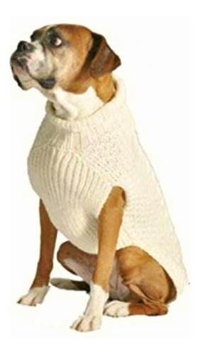 Chilly Dog Tural Cable Suéter Para Perro, Talla Xl