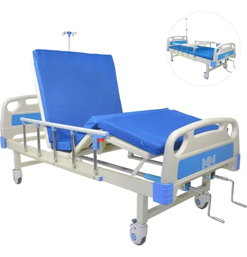 comprar Cama Hospitalaria Manual Incluye Colchón Y Porta Suero 