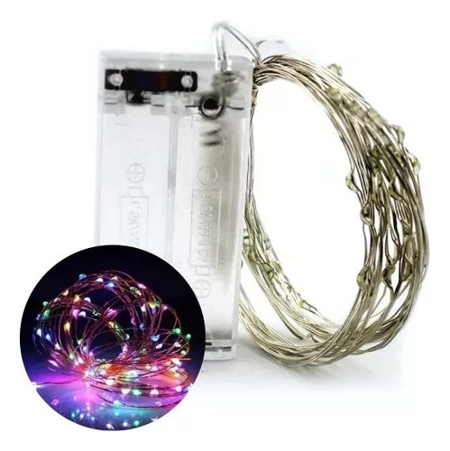 Alambre Luces Led 3 Metros Multicolor Exterior Cable Tira Hi