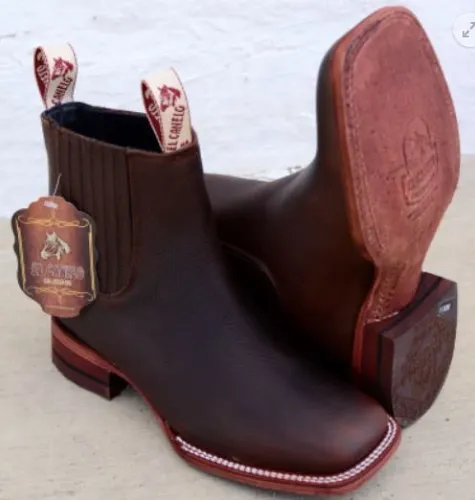 Botin Vaquero Hombre El Canelo Nobuk Madera 27
